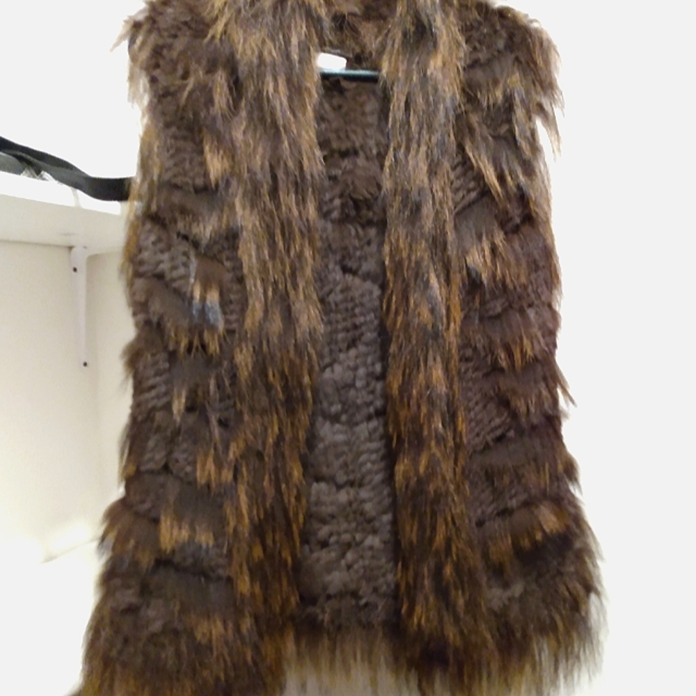 Lillie Rubin 100% real fur vest